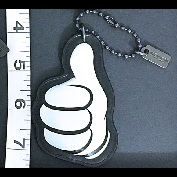 Coach Disney Mickey Thumbs Up Hangtag Bag Charm - Picture 6 of 6
